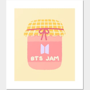 BTS Jam pink aesthetic Posters and Art